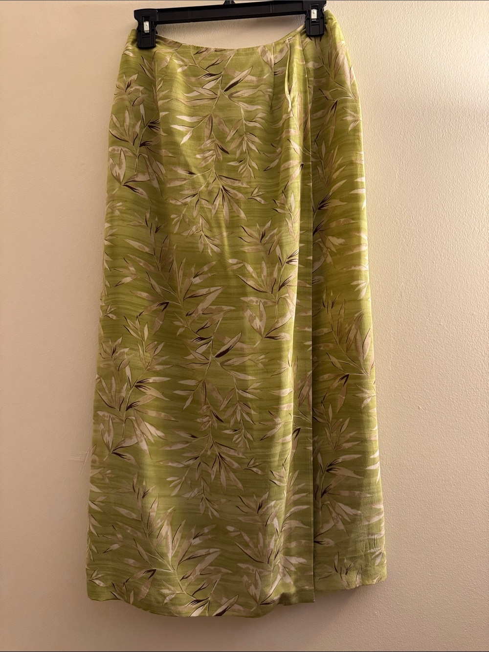 JENNIFER MOORE Vintage Floral Silk Wrap Skirt